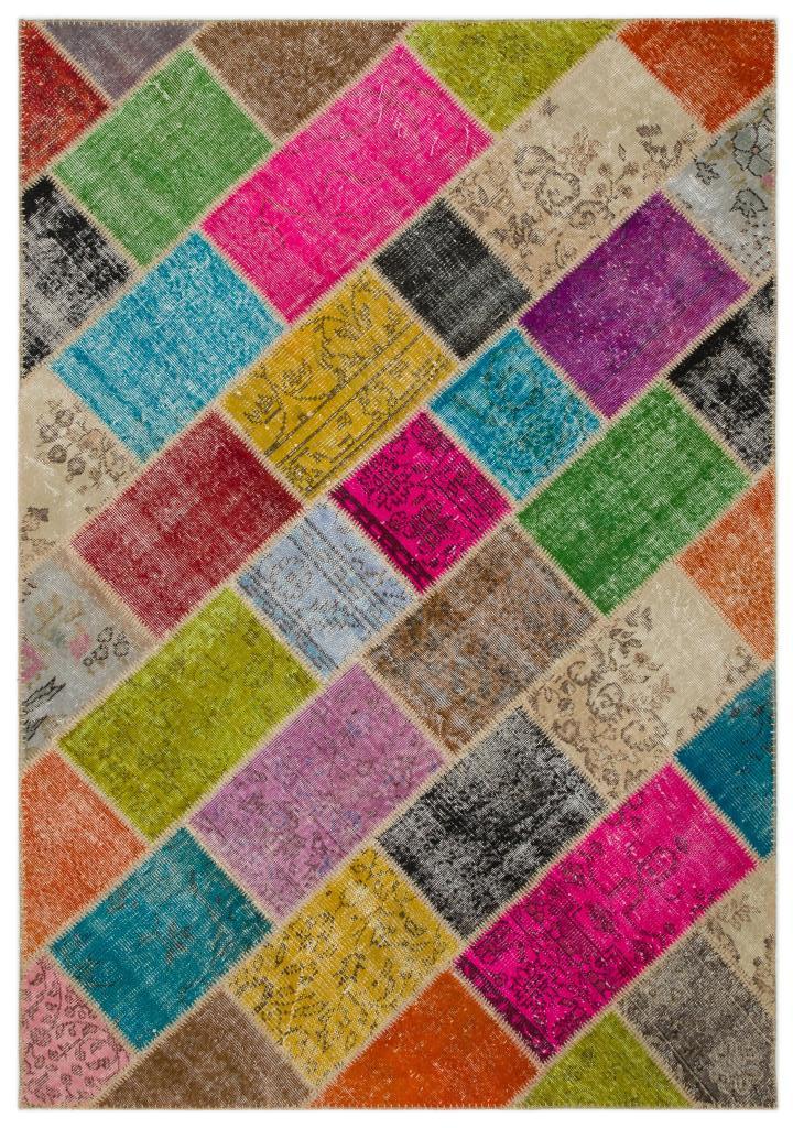 Apex Patchwork Unique Multi Naturel 22076 160 x 230 cm