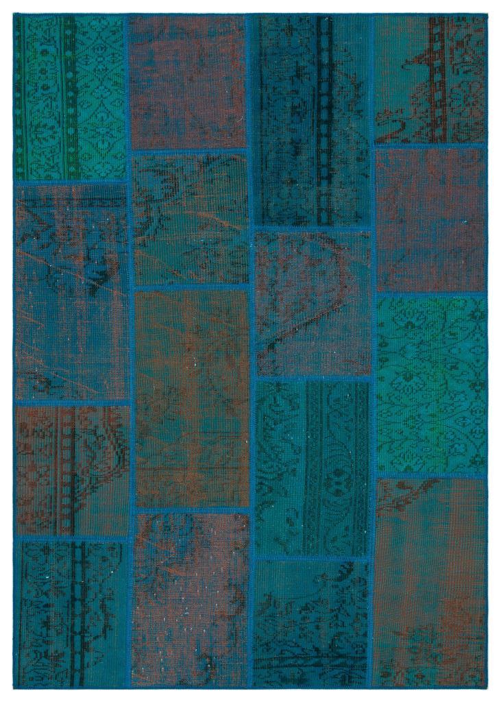 Apex Patchwork Unique Turkuaz 33871 160 x 230 cm