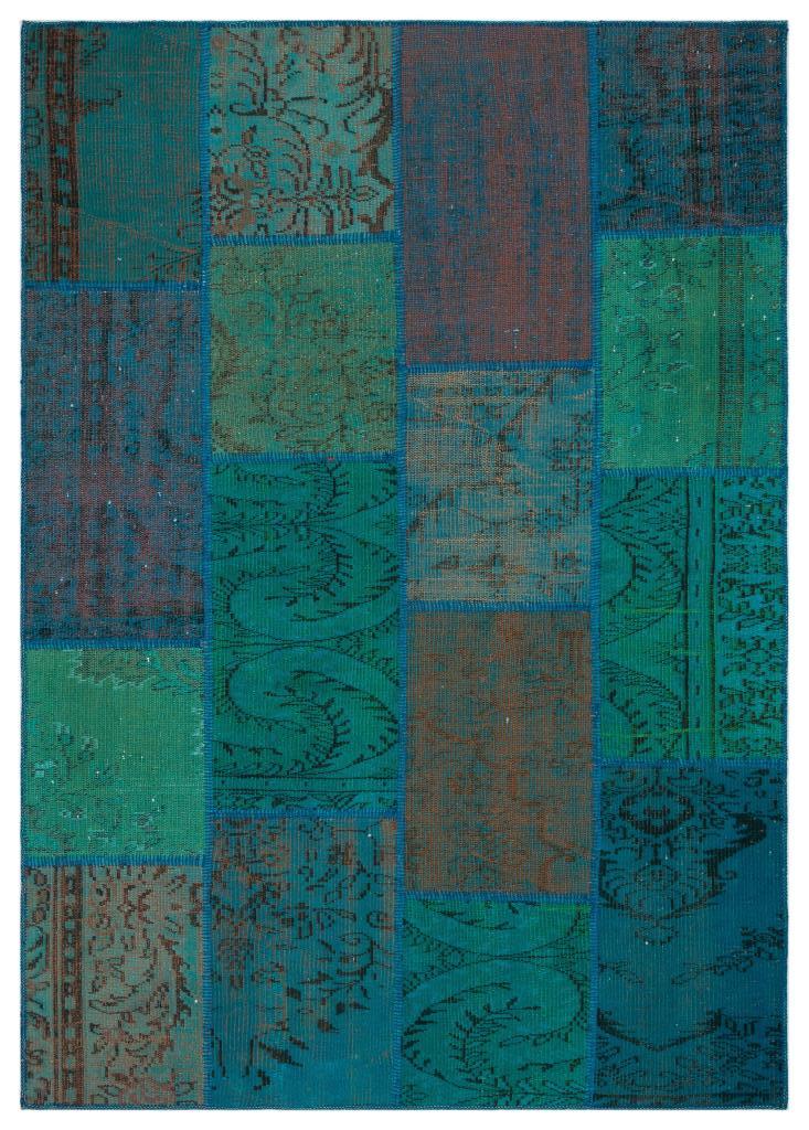 Apex Patchwork Unique Turkuaz 33872 160 x 230 cm