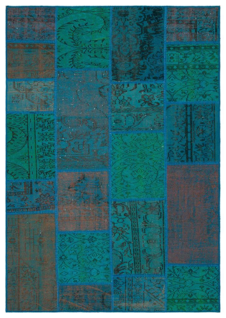 Apex Patchwork Unique Turkuaz 33945 160 x 230 cm