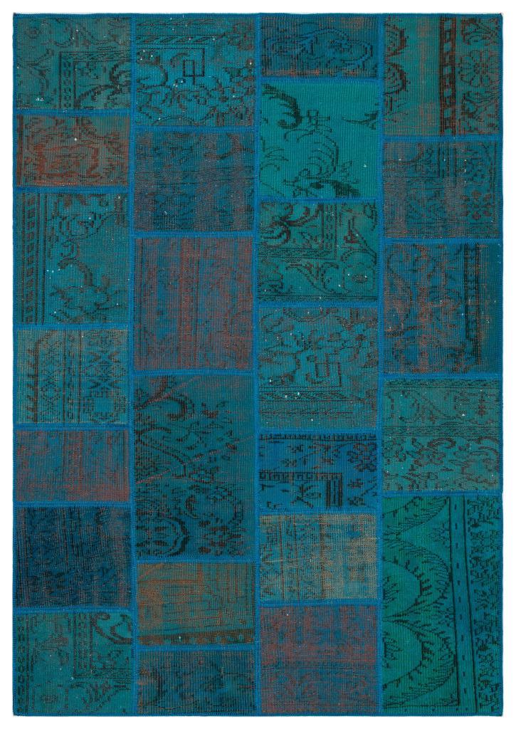 Apex Patchwork Unique Turkuaz 33946 160 x 230 cm