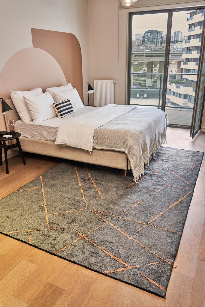 Hare Premium 1311 Anrasit-Kiremit - Makine Halısı