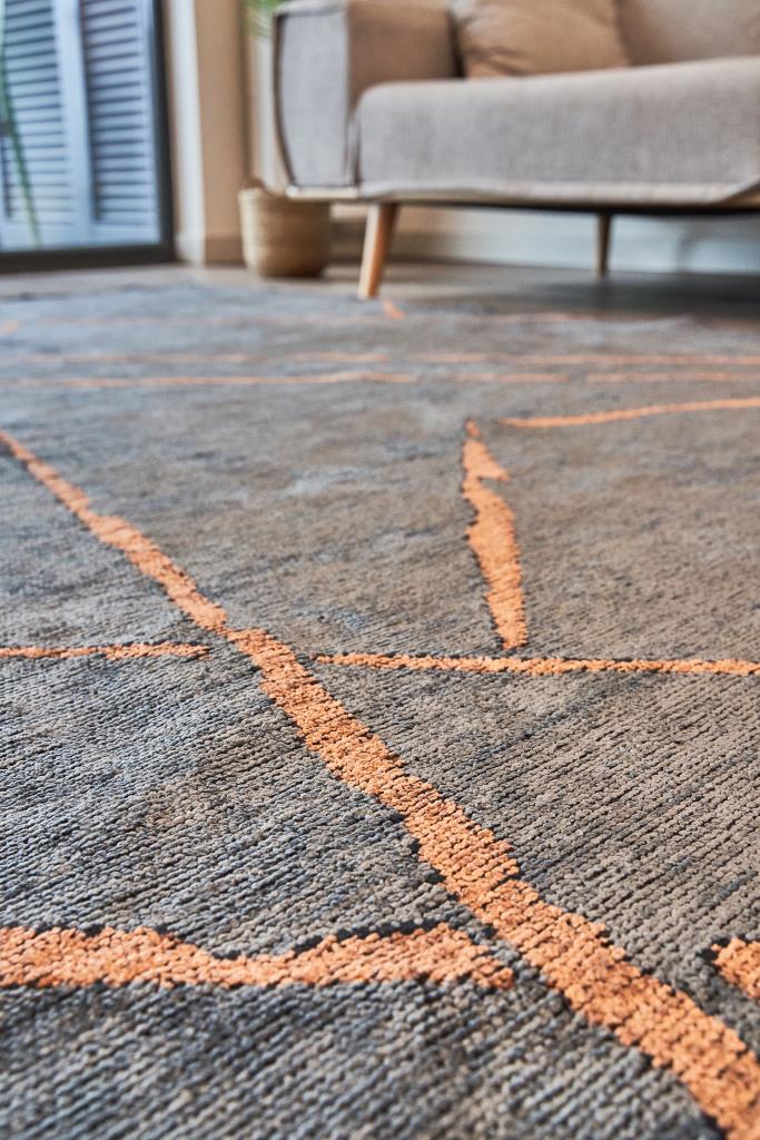 Hare Premium 1311 Anrasit-Kiremit - Makine Halısı