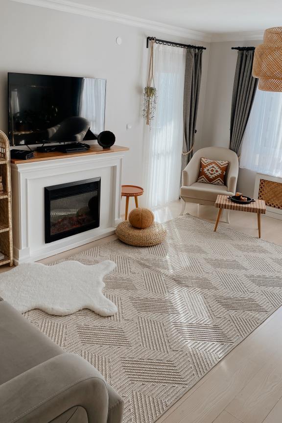 Havana 8592 Bej - Makine Halısı