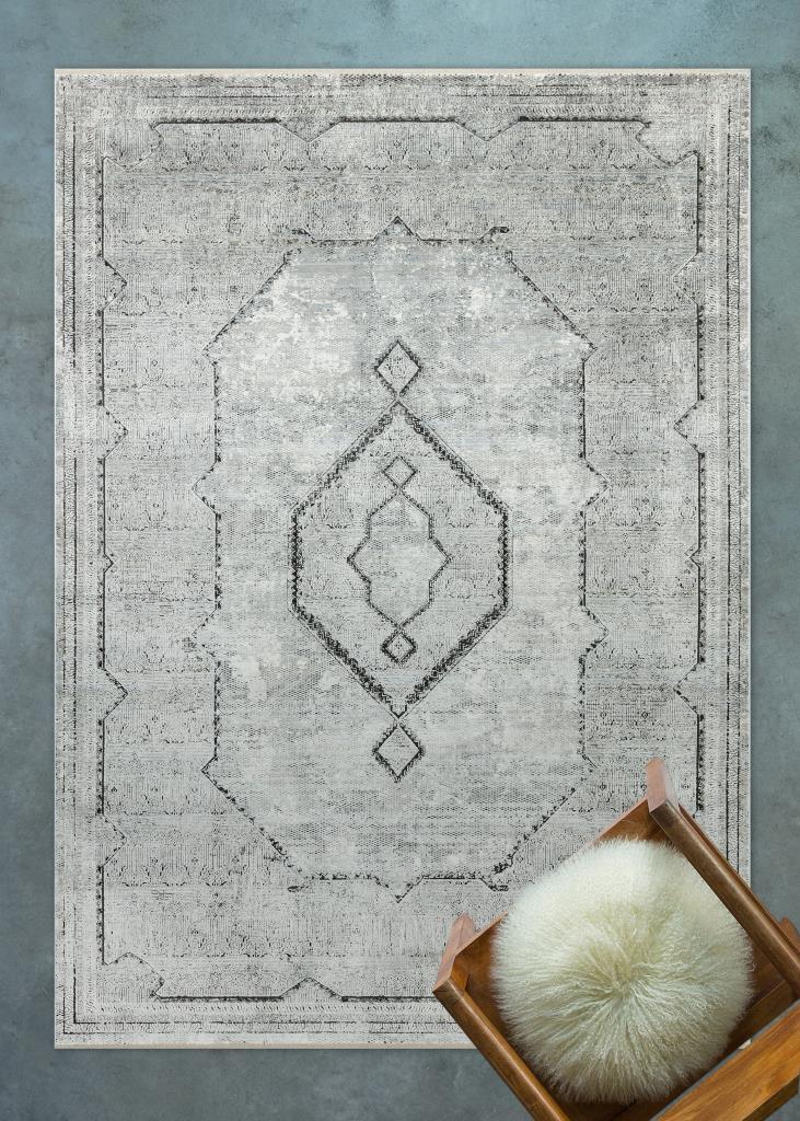 Queen 8104 Gri - Makine Halısı