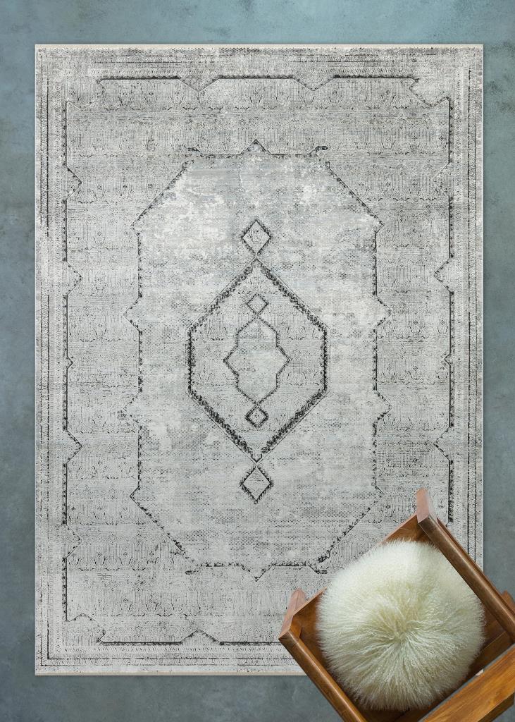 Queen 8104 Gri - Makine Halısı