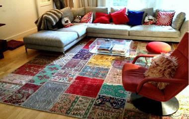 Zemindeki Sanat Patchwork Halılar-Apex Halı