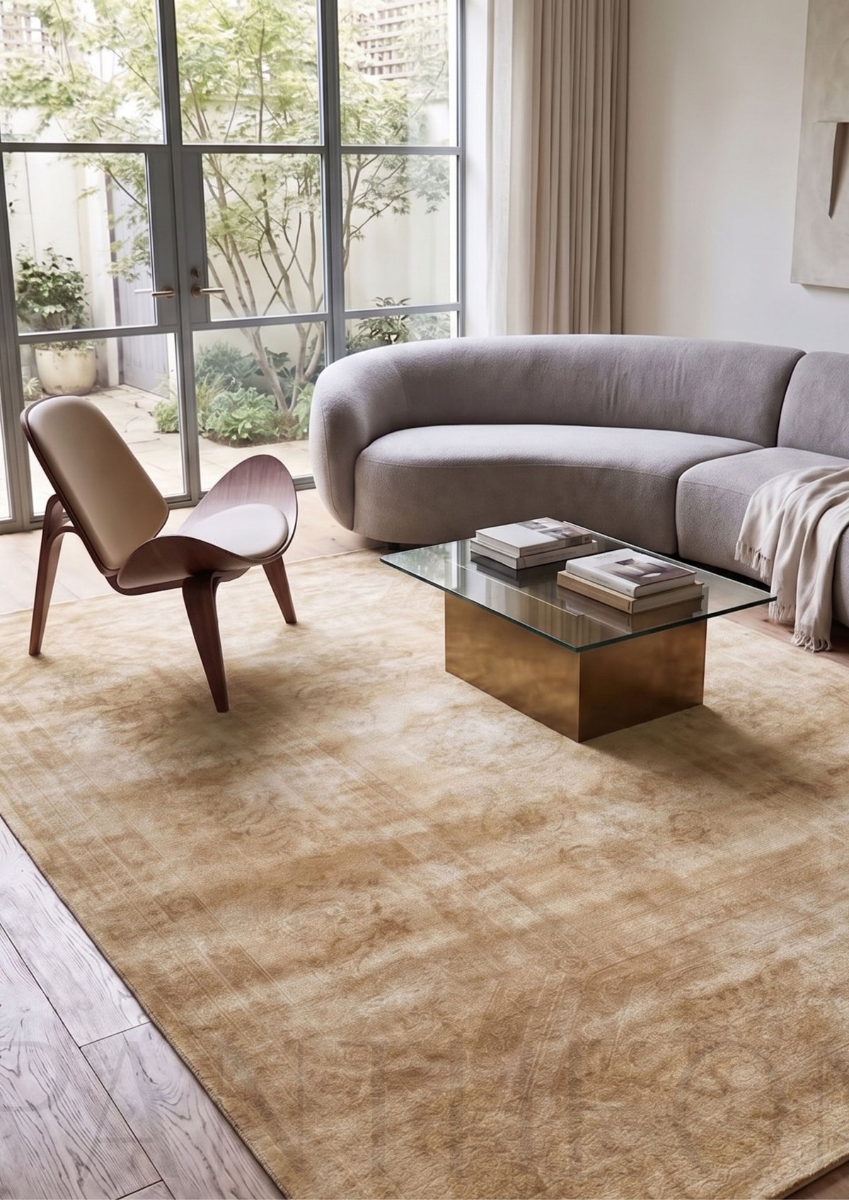Pantheon 5092 PT Altın - Makine Halısı