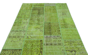 Apex Patchwork Unique Green 21963 160 cm X 230 cm