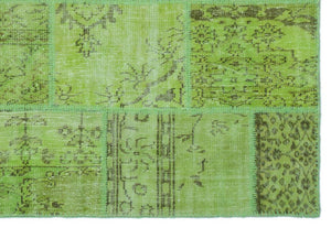Apex Patchwork Unique Green 21963 160 cm X 230 cm