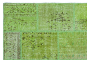 Apex Patchwork Unique Green 21963 160 cm X 230 cm