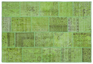 Apex Patchwork Unique Green 21963 160 cm X 230 cm