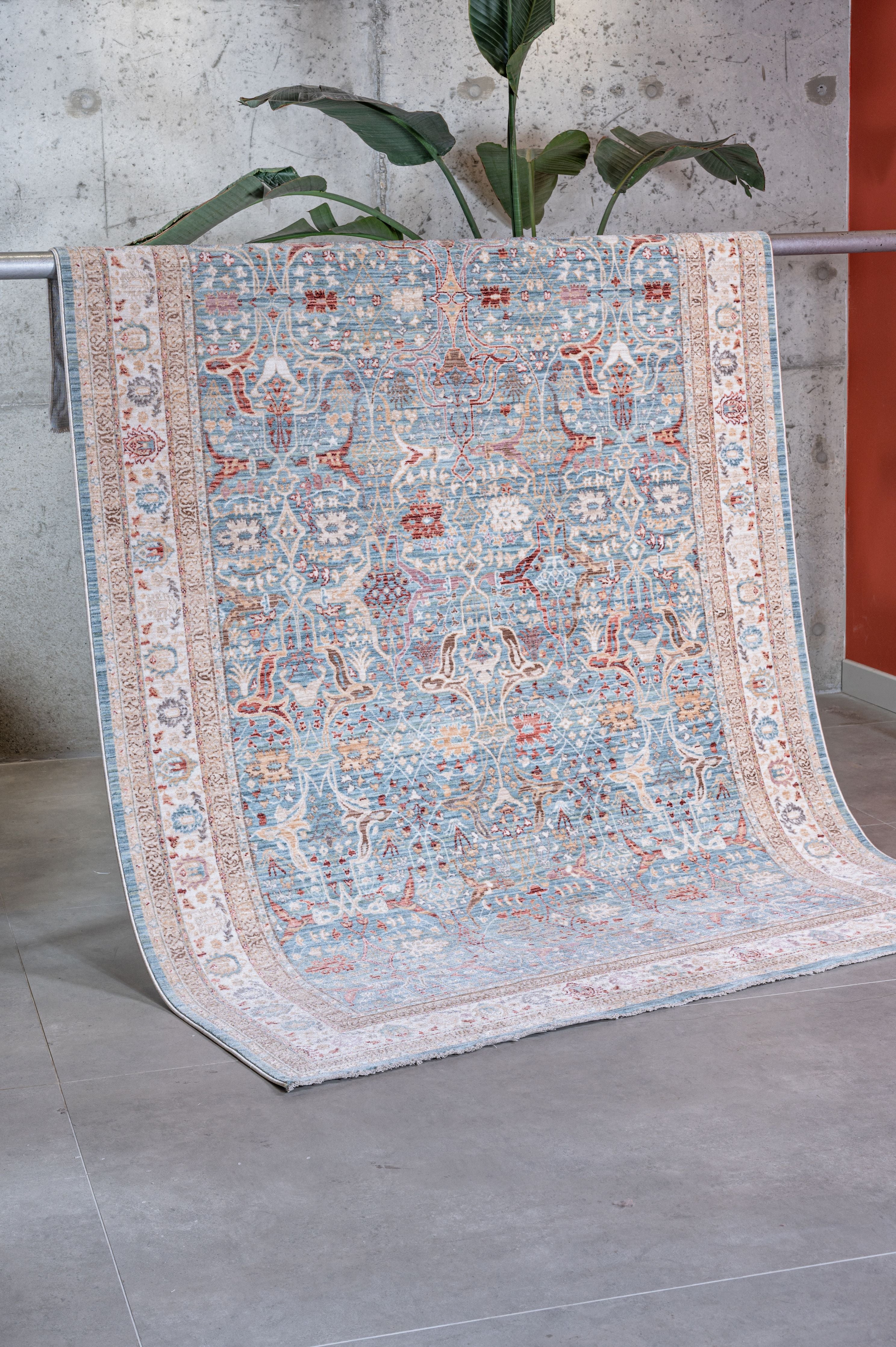 Ambiance 2932 Mavi - Makine Halısı