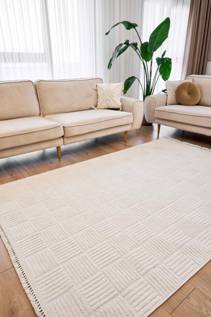 Anemon 6821 Beyaz - Dekoratif Halı