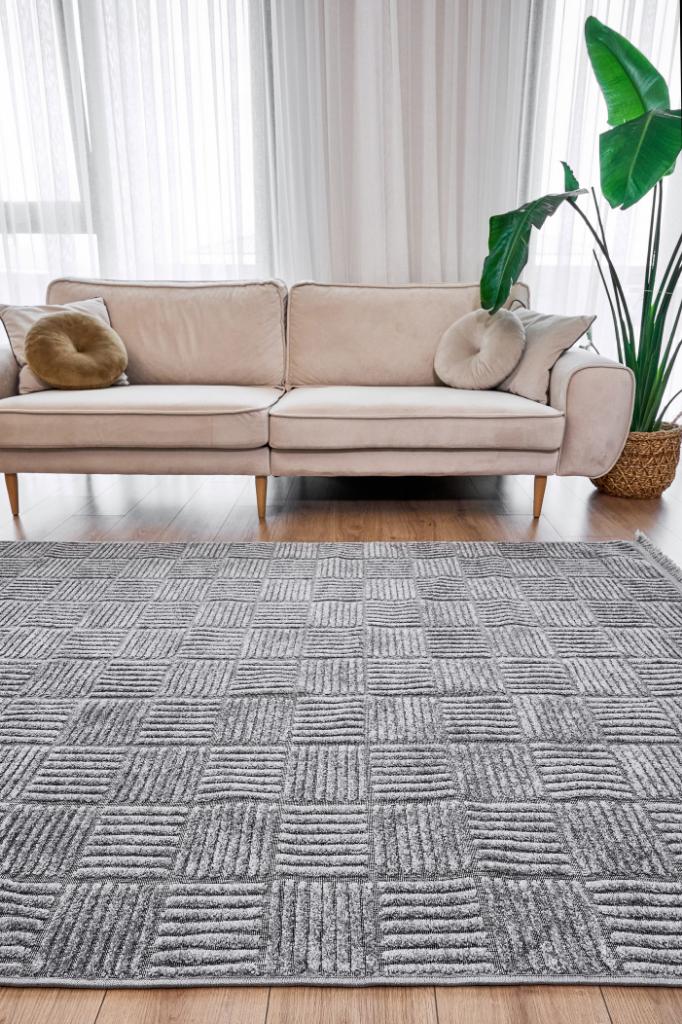 Anemon 6824 Gri - Dekoratif Halı