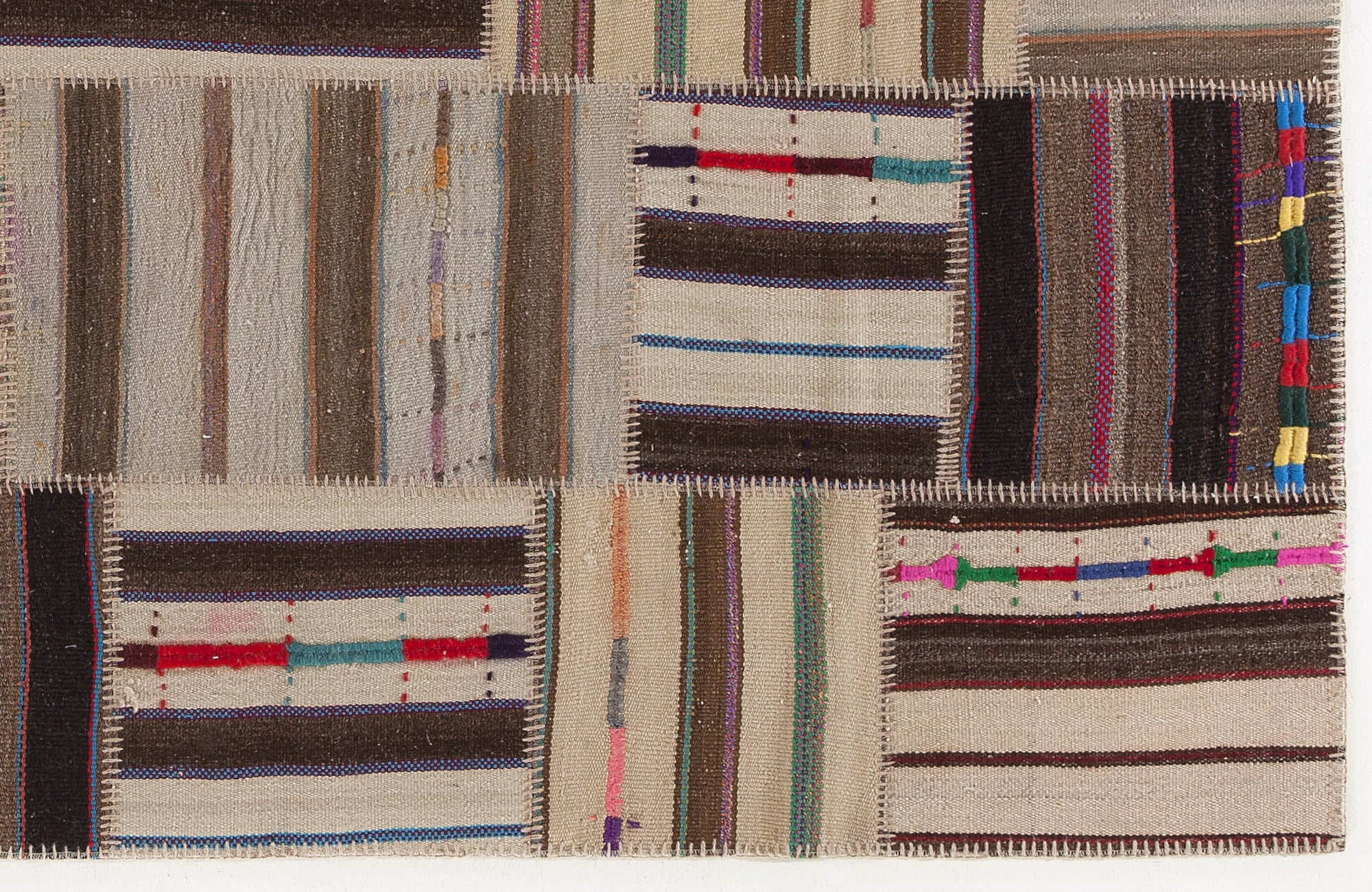 Apex Kilim Patchwork Unique Naturel 0166 160 cm X 230 cm