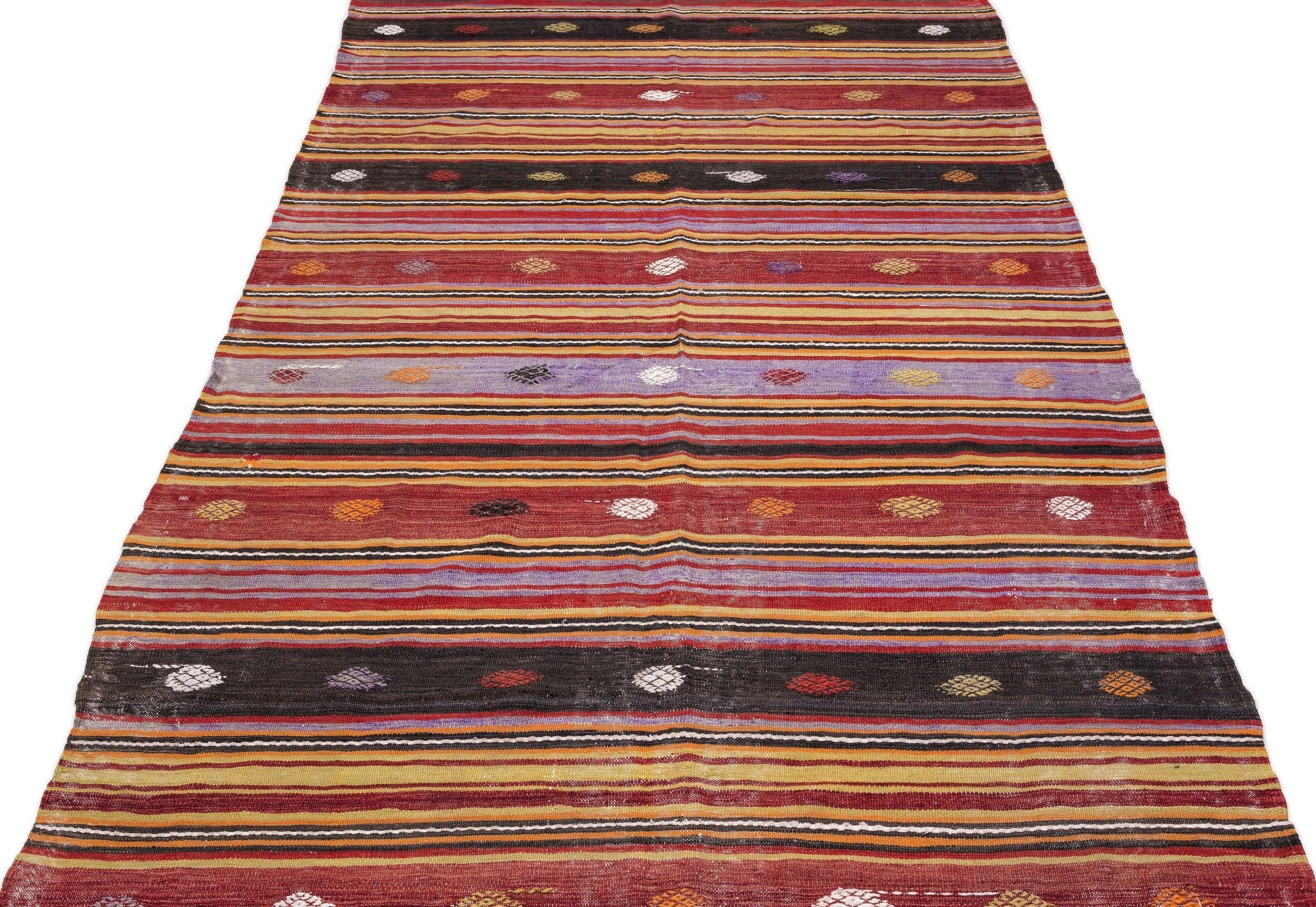 Apex Kilim Striped 0819 143 cm X 350 cm
