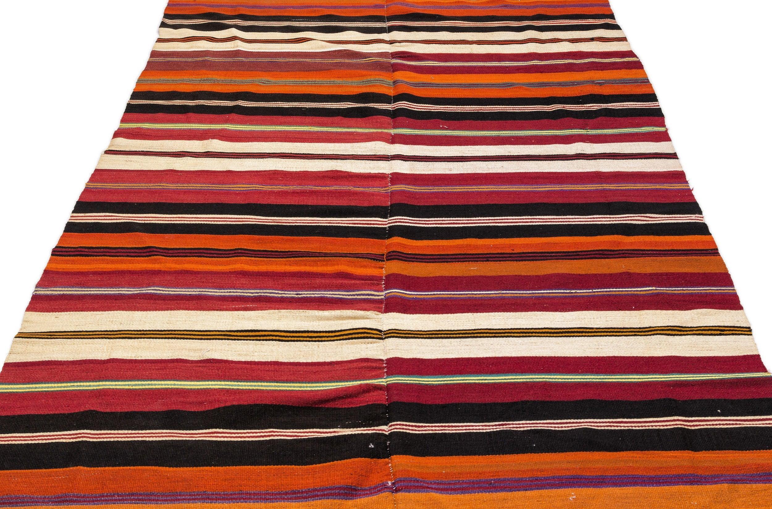 Apex Kilim Striped 0830 156 cm X 270 cm