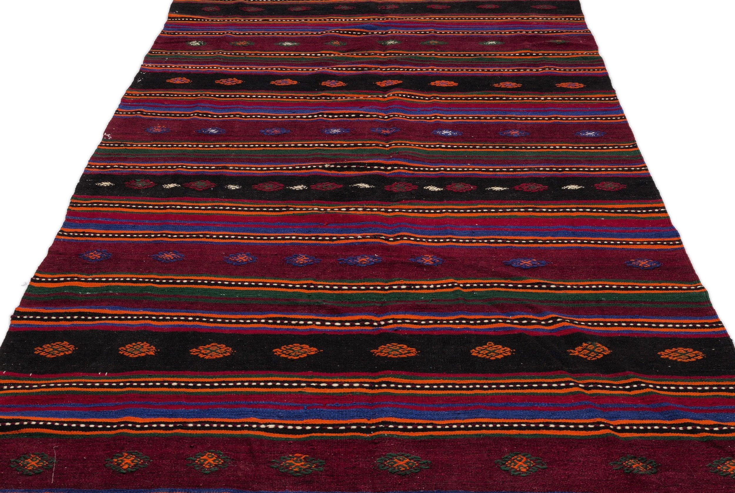 Apex Kilim Striped 0927 175 cm X 347 cm