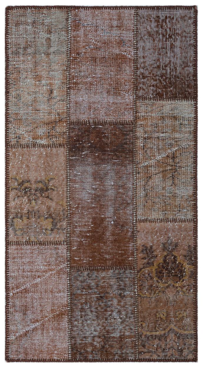 Apex Patchwork Halı Kahve 24745 80 x 150 cm