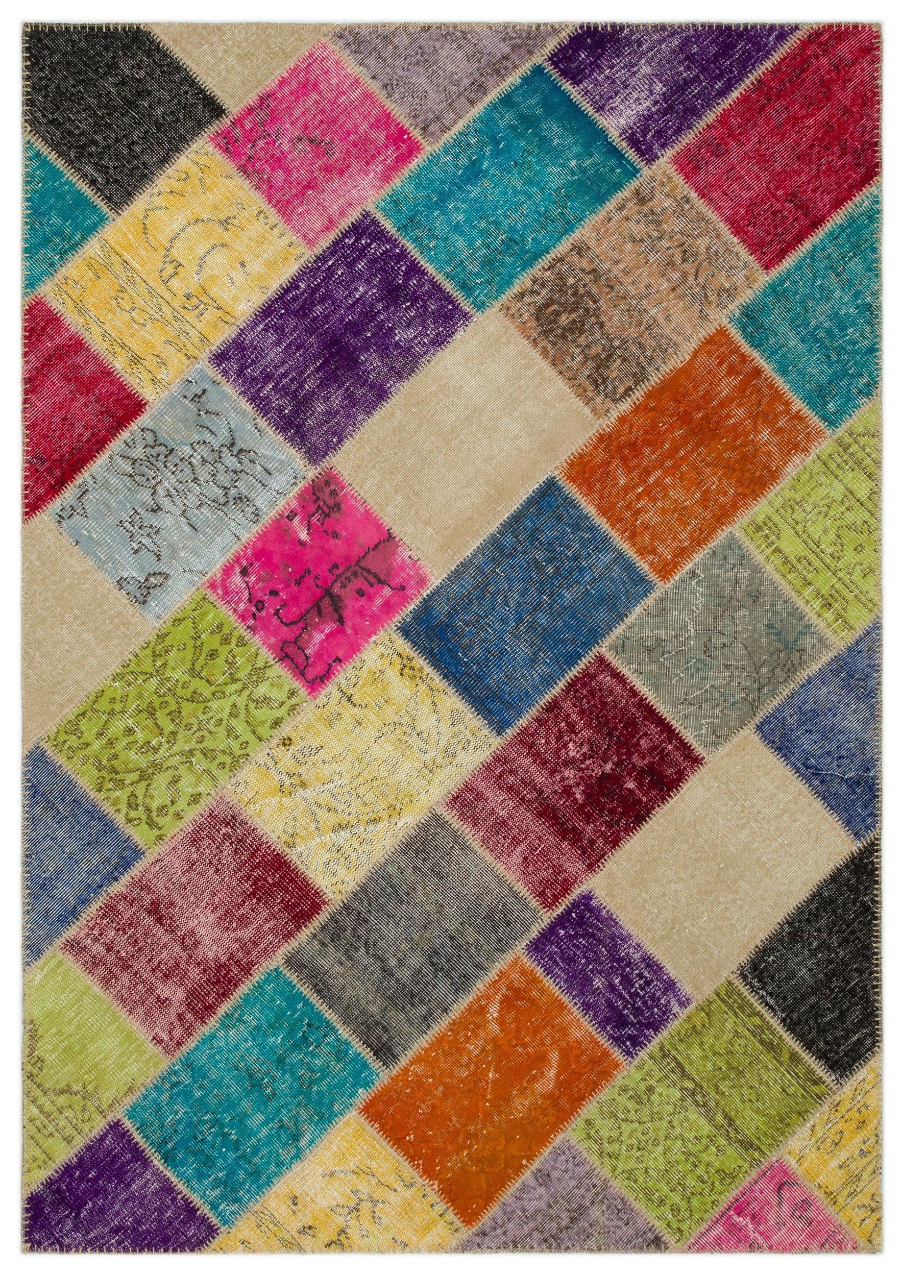 Apex Patchwork Unique Multi Naturel 22077 160 cm X 230 cm