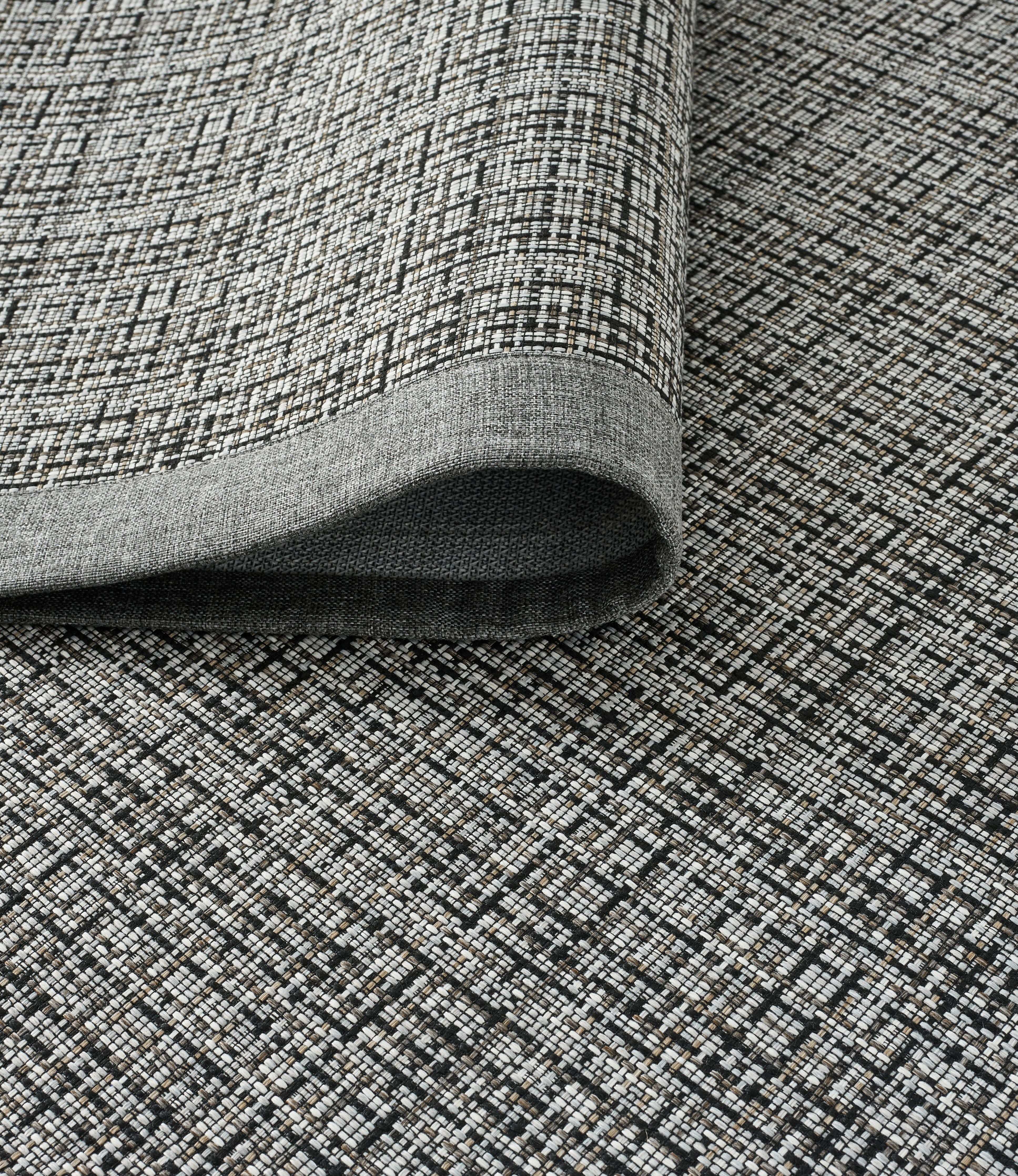 Bordürlü Sisal Premium 1823 SP Gri Antrasit