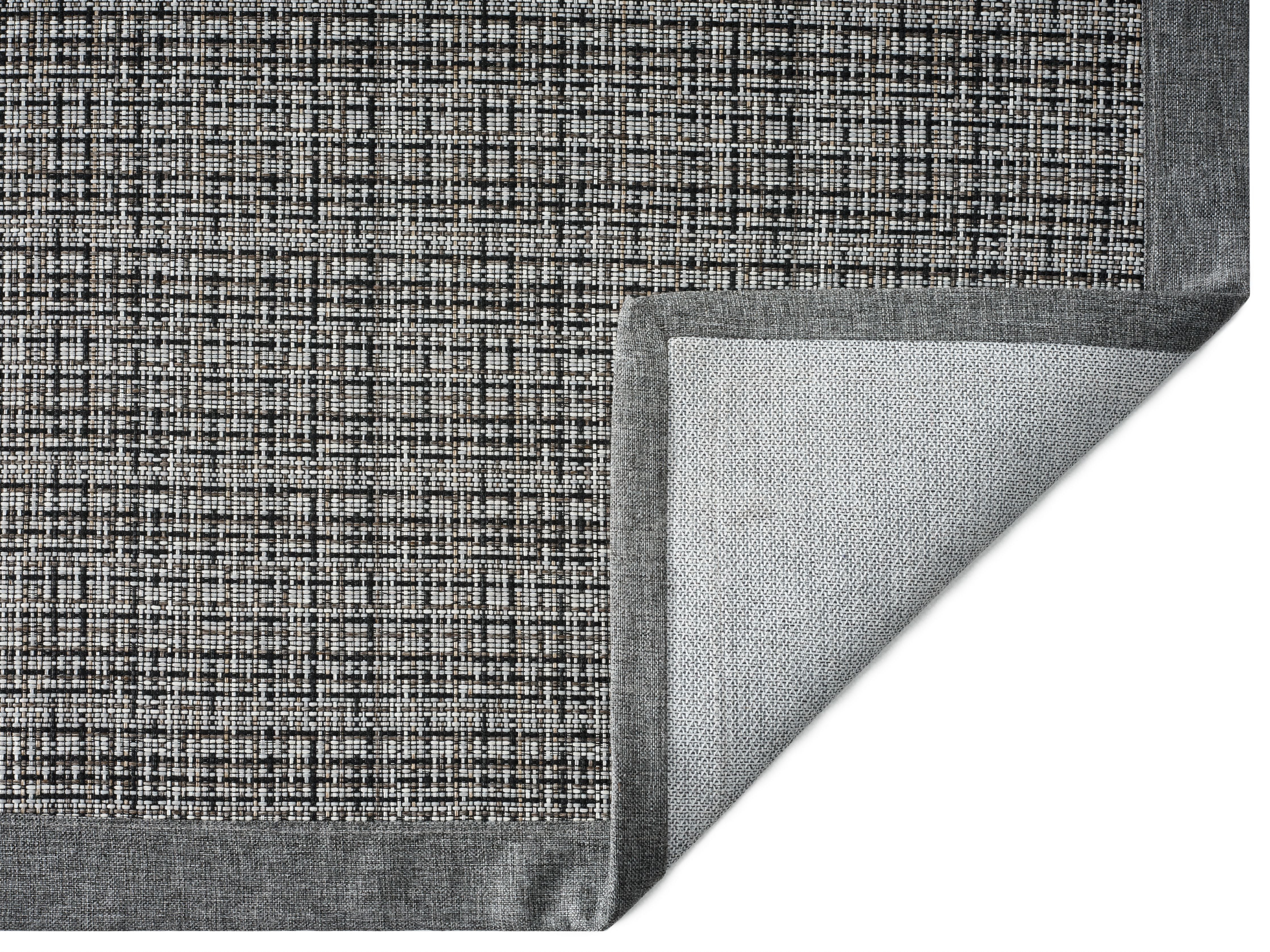 Bordürlü Sisal Premium 1823 SP Gri Antrasit