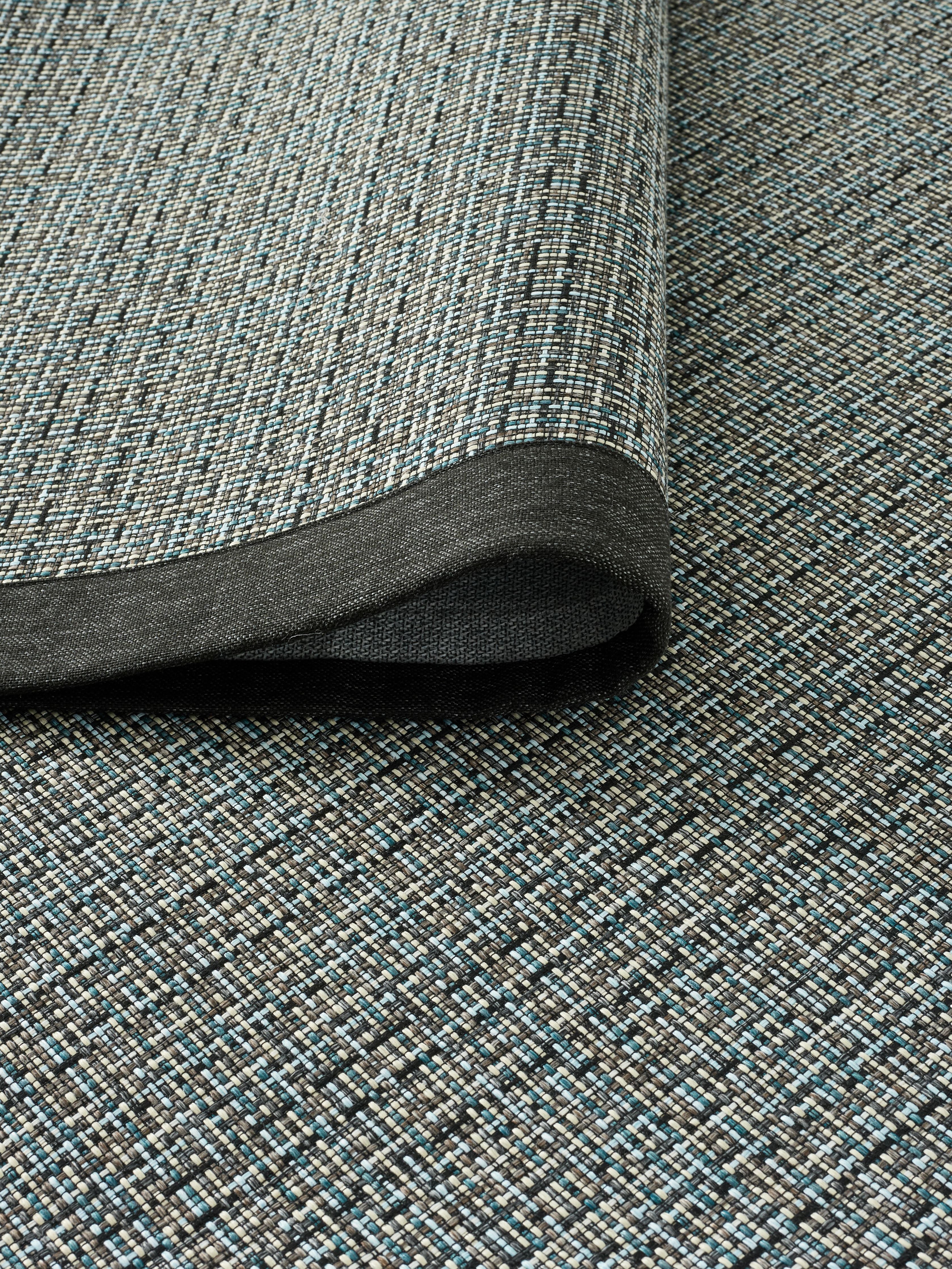 Bordürlü Sisal Premium 1824 SP Mavi Antrasit