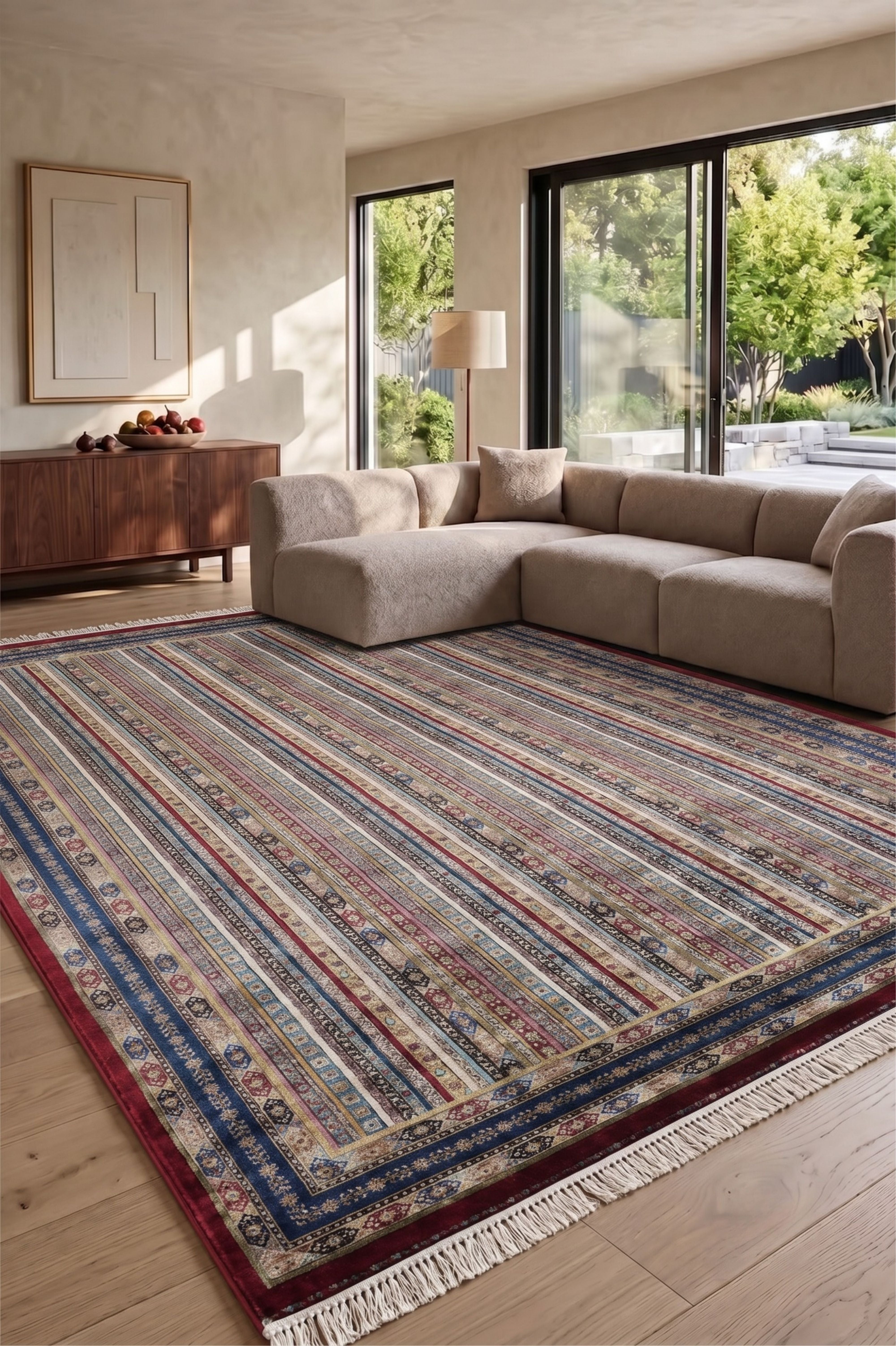 Burj 8741BU Bordo - Makine Halısı