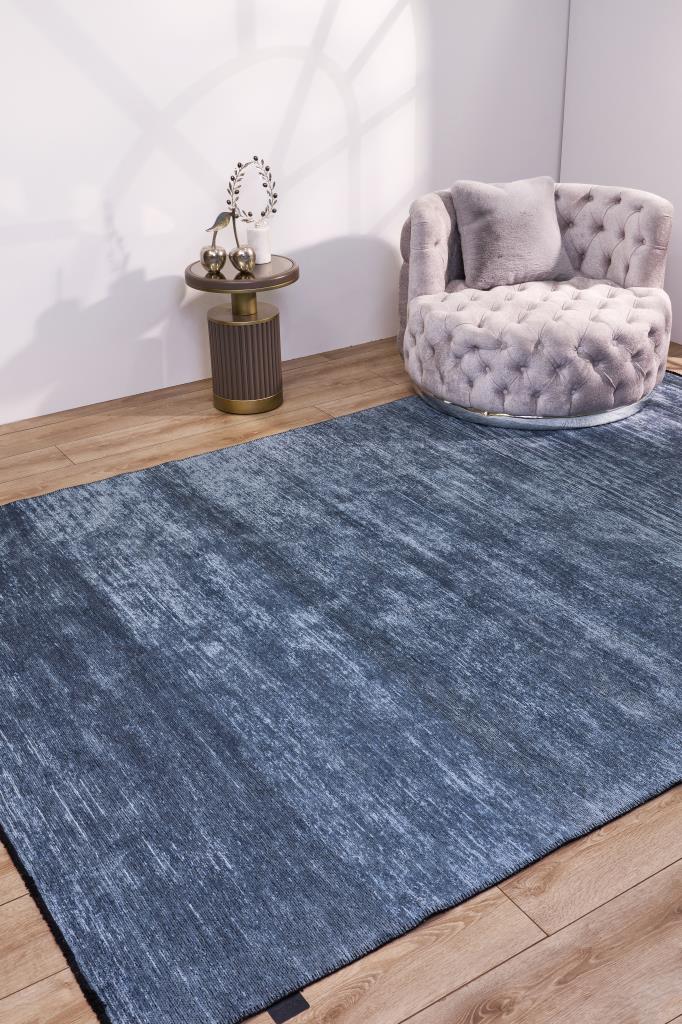 Hare Plus 8917 Mavi - Makine Halısı