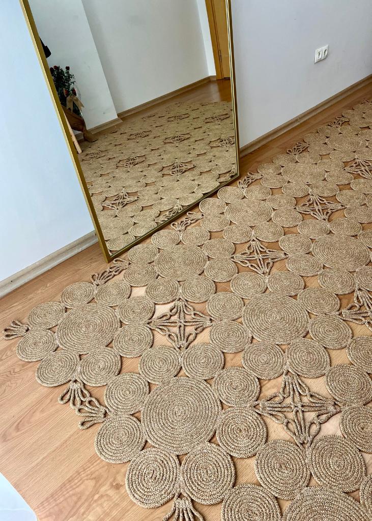 Rectangle Jute Carpet - Magnolia 9122 I Apex Carpet