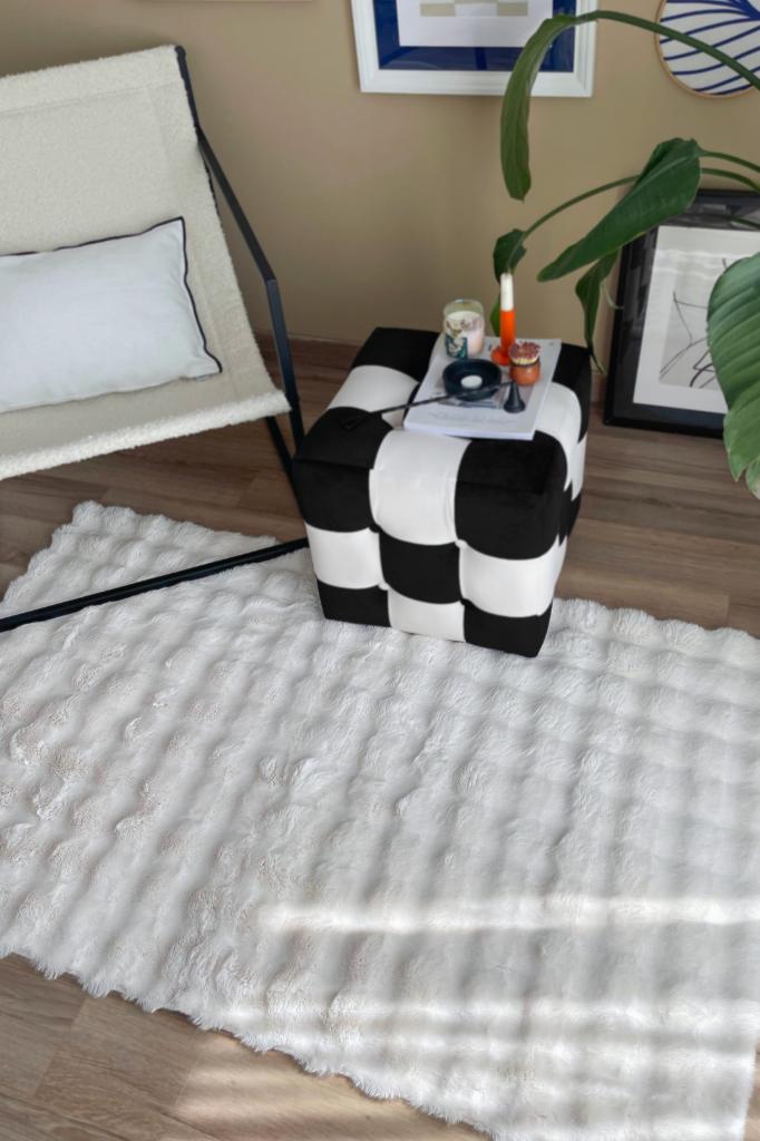 Molecule Beyaz - Dekoratif Halı