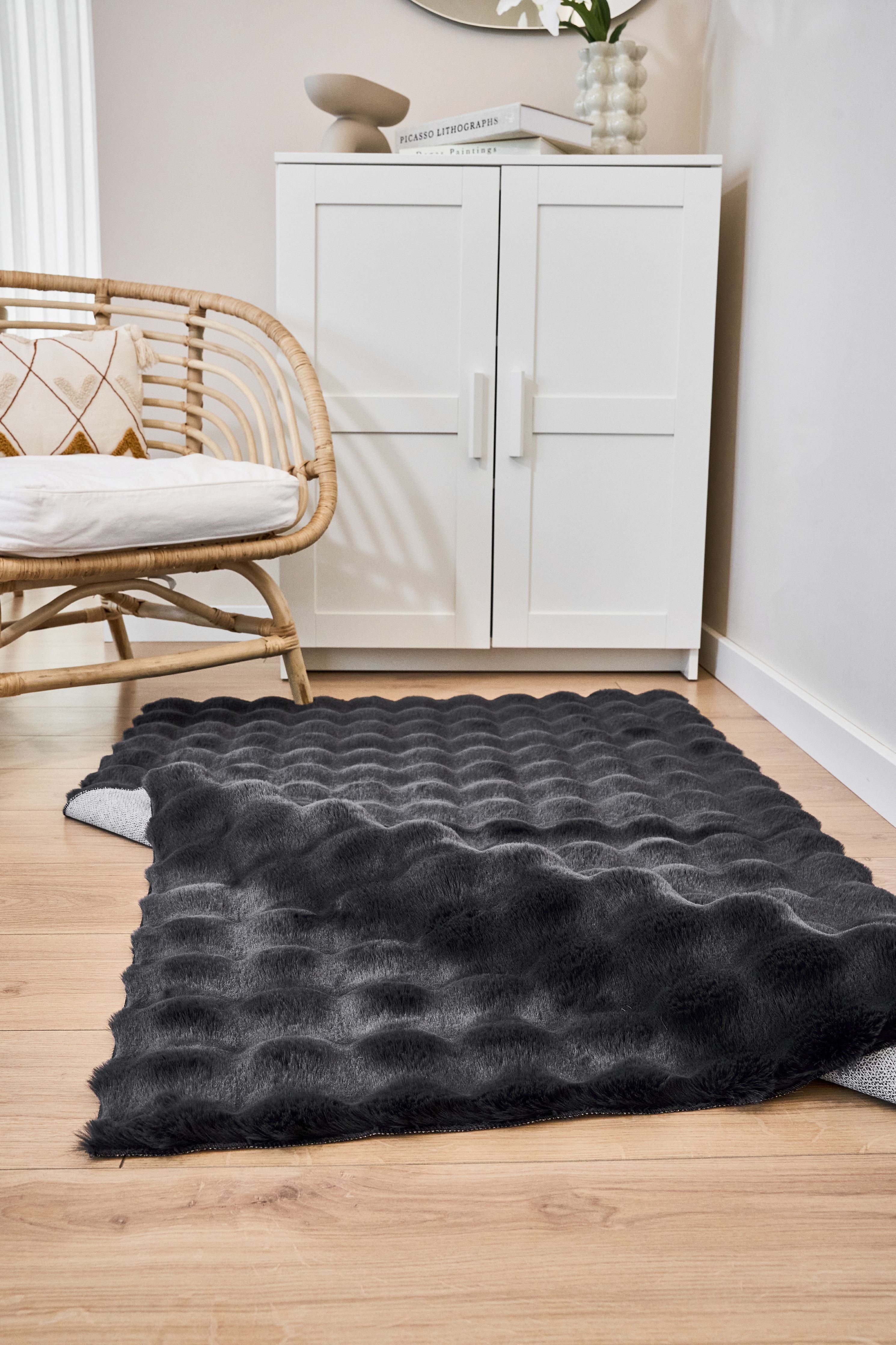 Molecule Kesme Halı (Özel Ölçü) - Antrasit