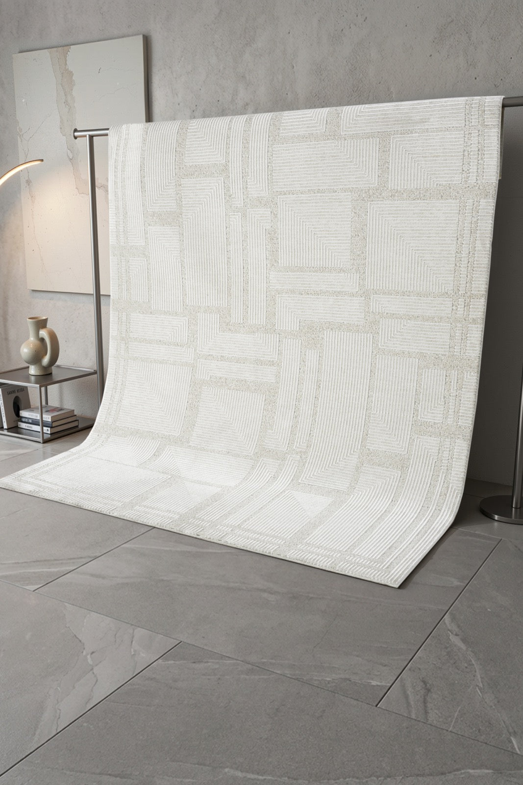 Mono Luxe 4032 Krem - Makine Halısı