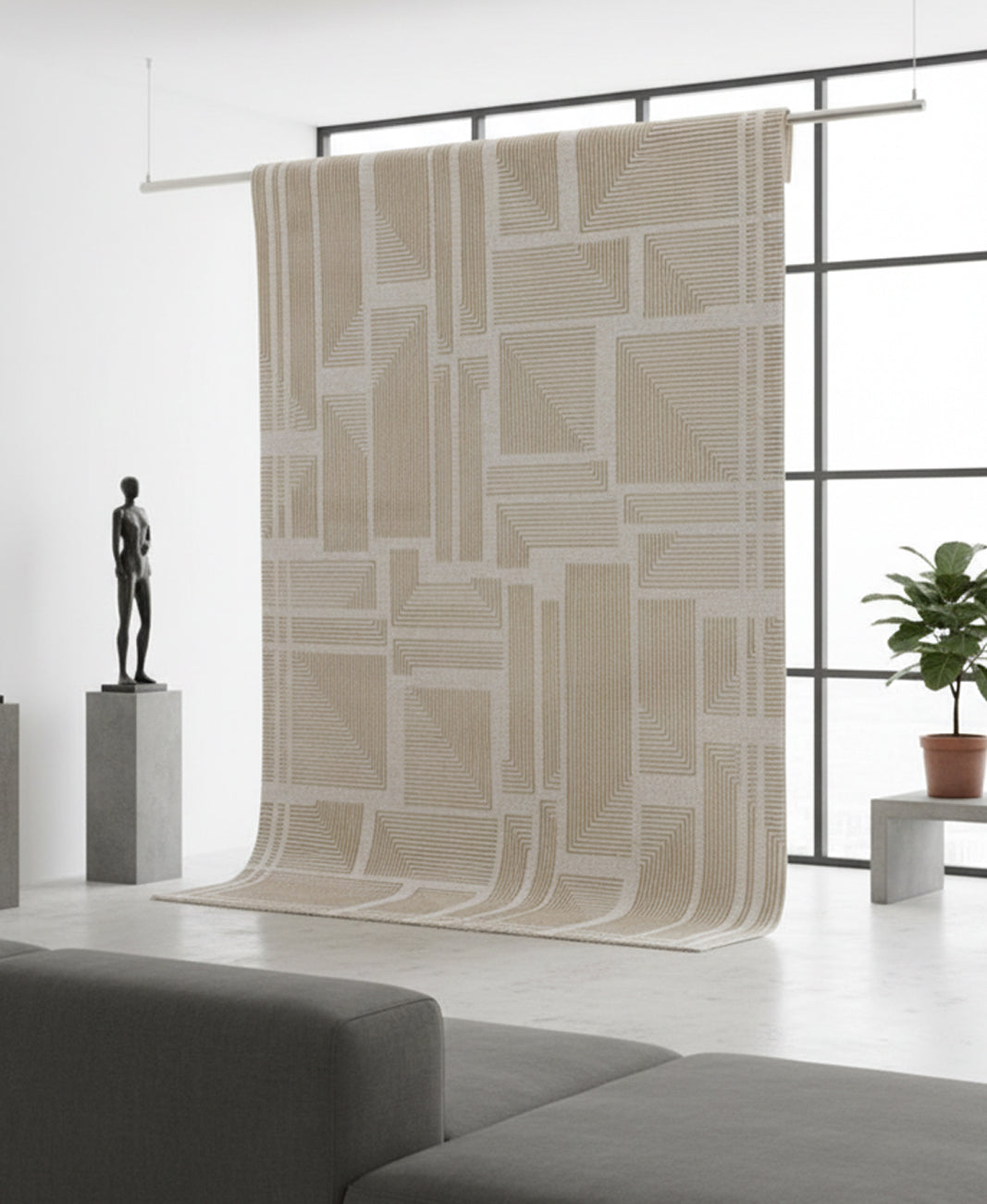 Mono Luxe 4033 Vizon - Makine Halısı