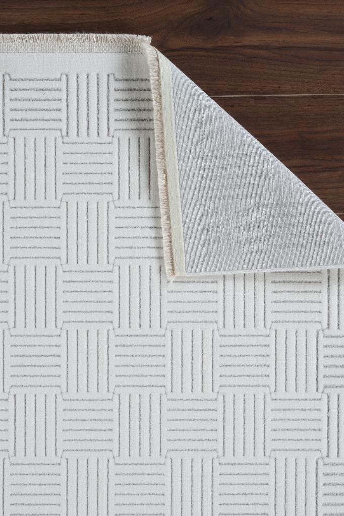 Origami 6911 Beyaz Gri - Dekoratif Halı