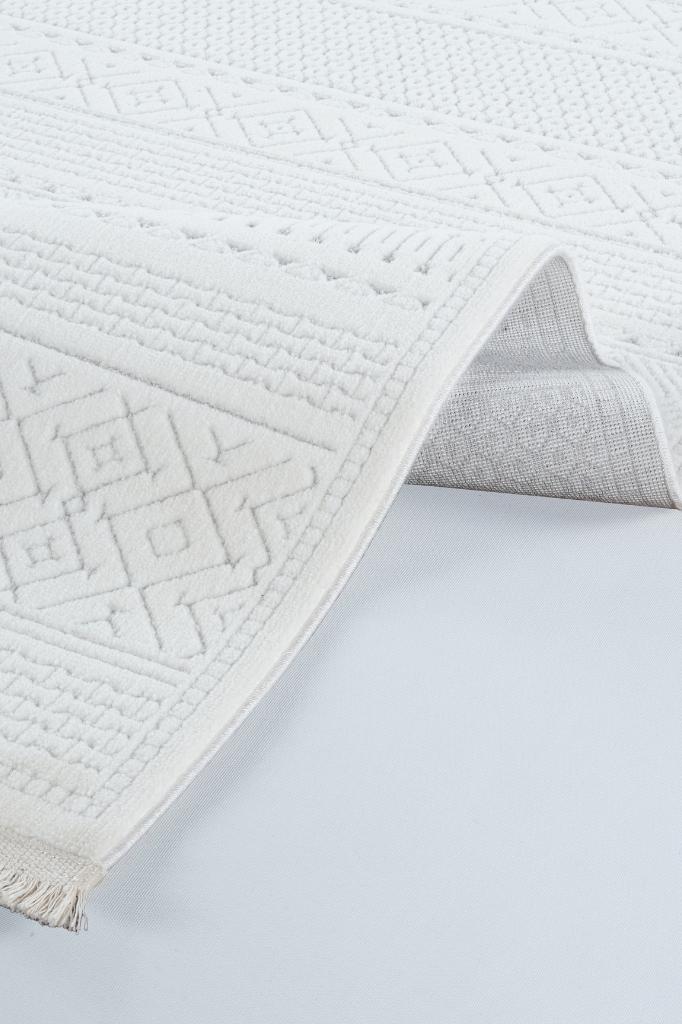 Origami 6921 Beyaz Gri - Dekoratif Halı