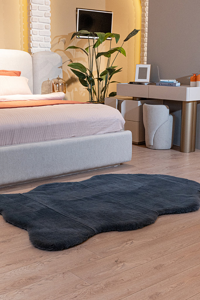 Palma Kesme Halı (Özel Ölçü) - Antrasit