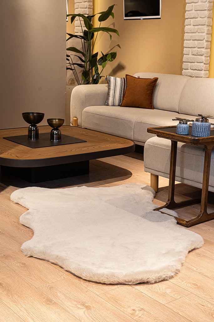 Palma Kesme Halı (Özel Ölçü) - Vizon