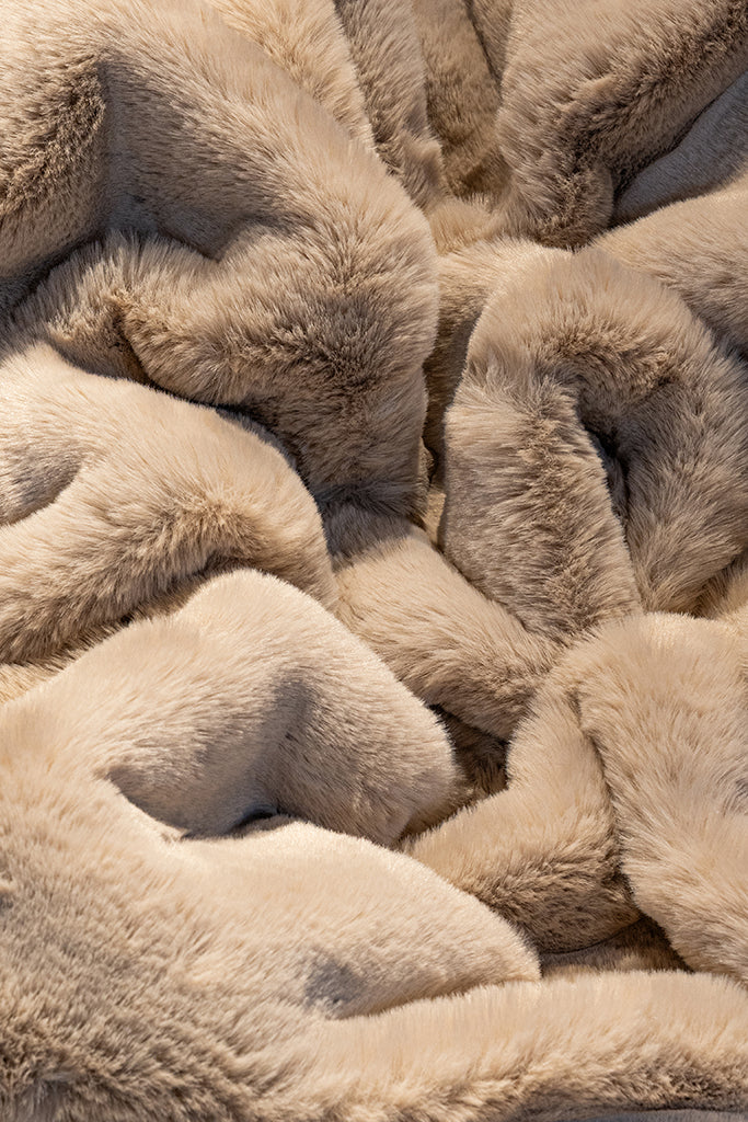 Palma Kesme Halı (Özel Ölçü) - Vizon