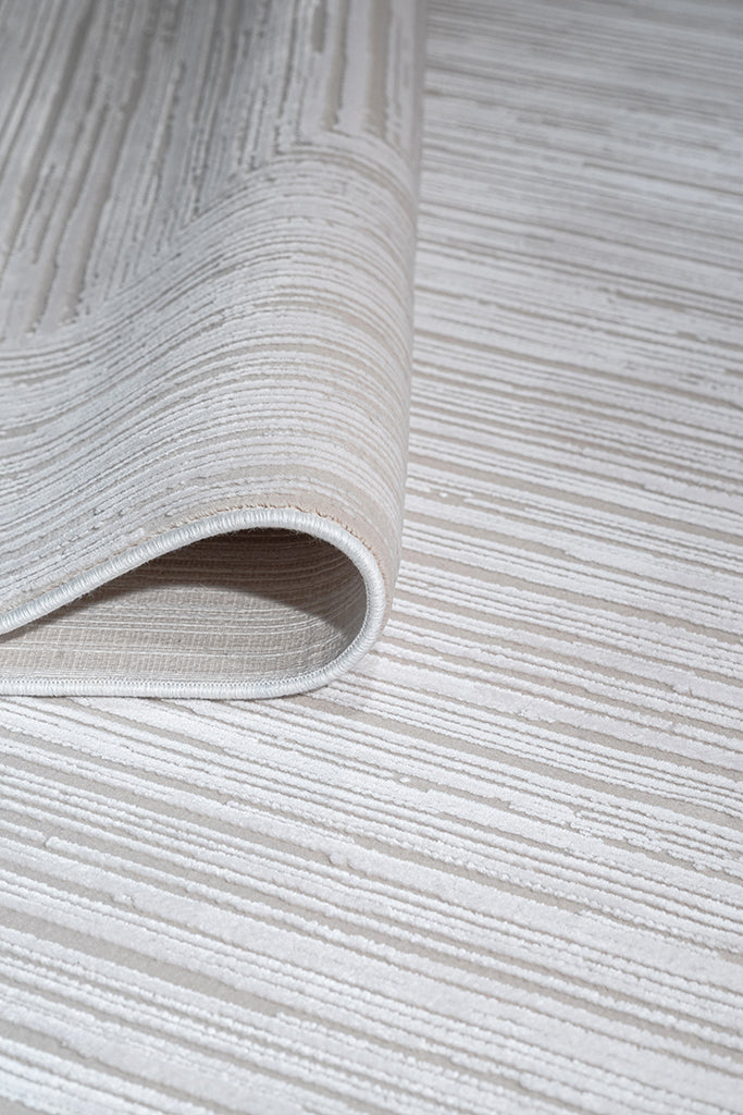 Queen 8112 Beyaz - Makine Halısı