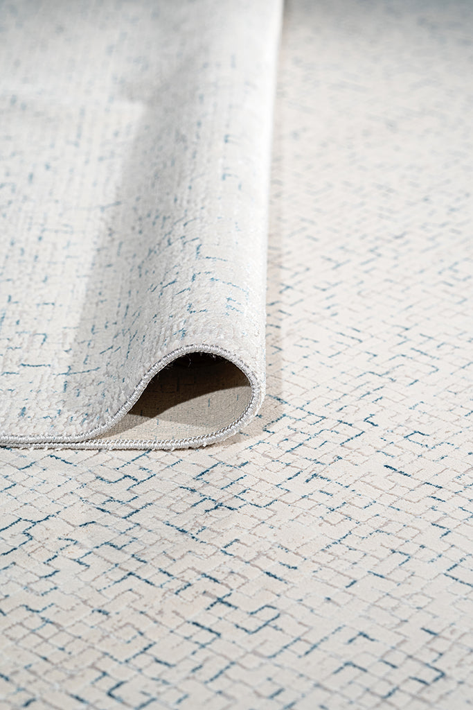 Riena Kesme Halı (Özel Ölçü) - 1183 Mavi