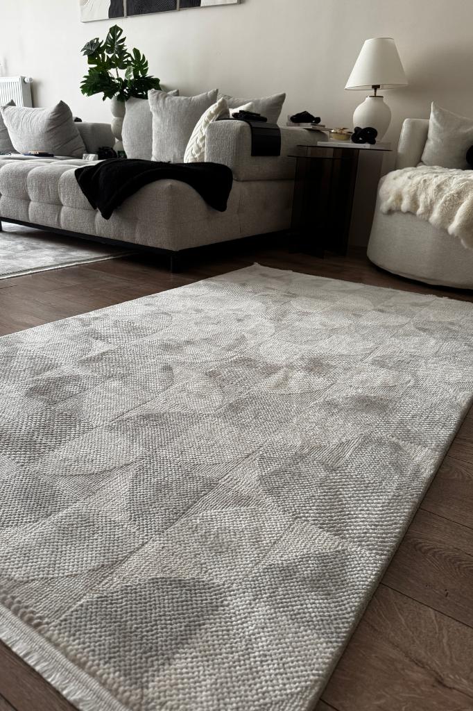 Truva 6621TR Gri - Makine Halısı
