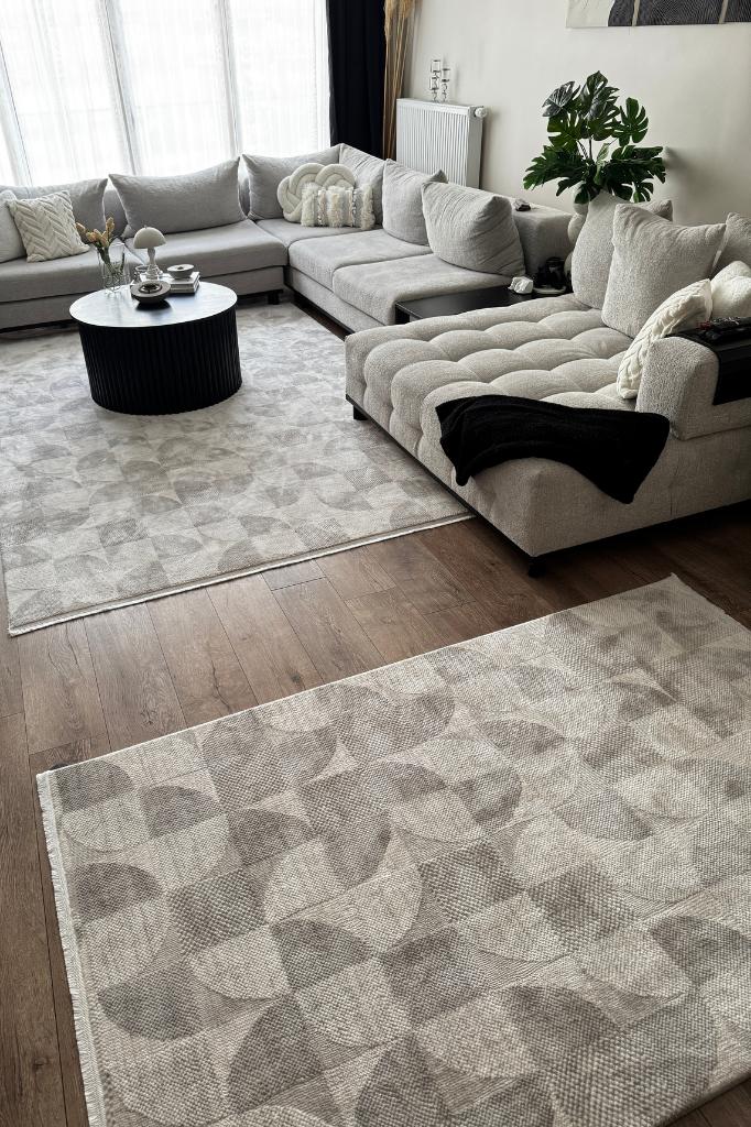 Truva 6621TR Gri - Makine Halısı