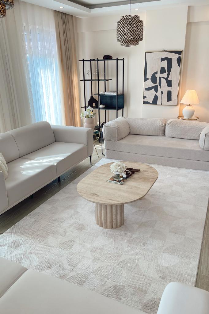 Truva 6622 TR Bej - Makine Halısı