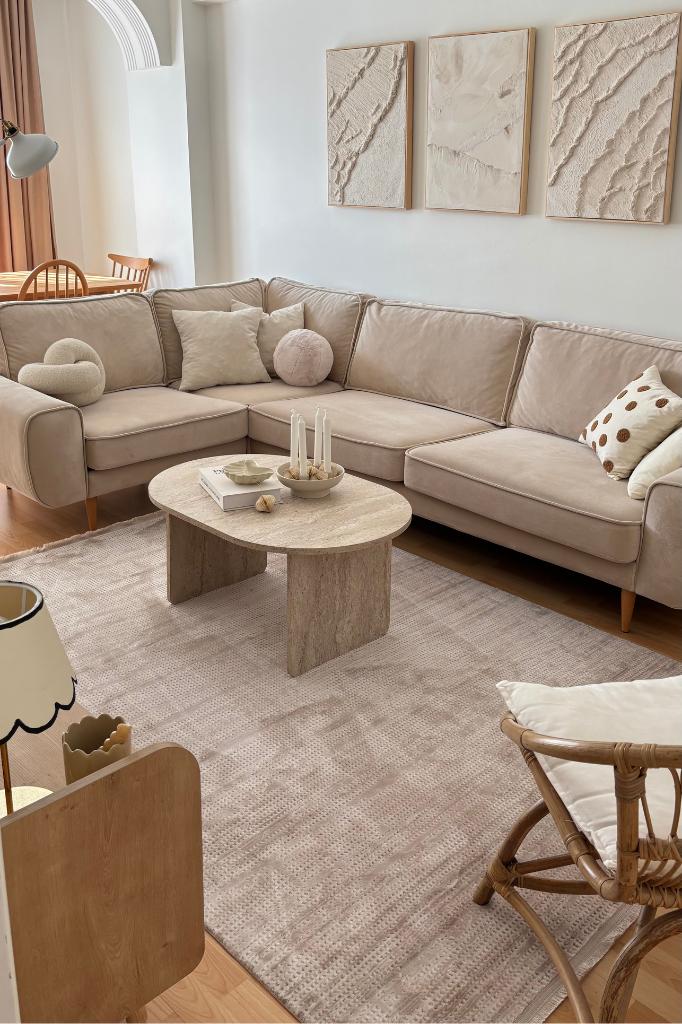 Truva 6651 TR Bej - Makine Halısı