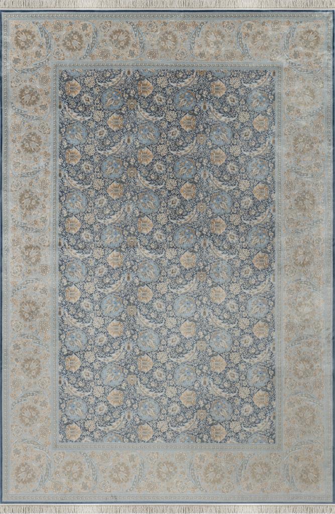 Vendome Palace 5451 Mavi Krem - Makine Halısı