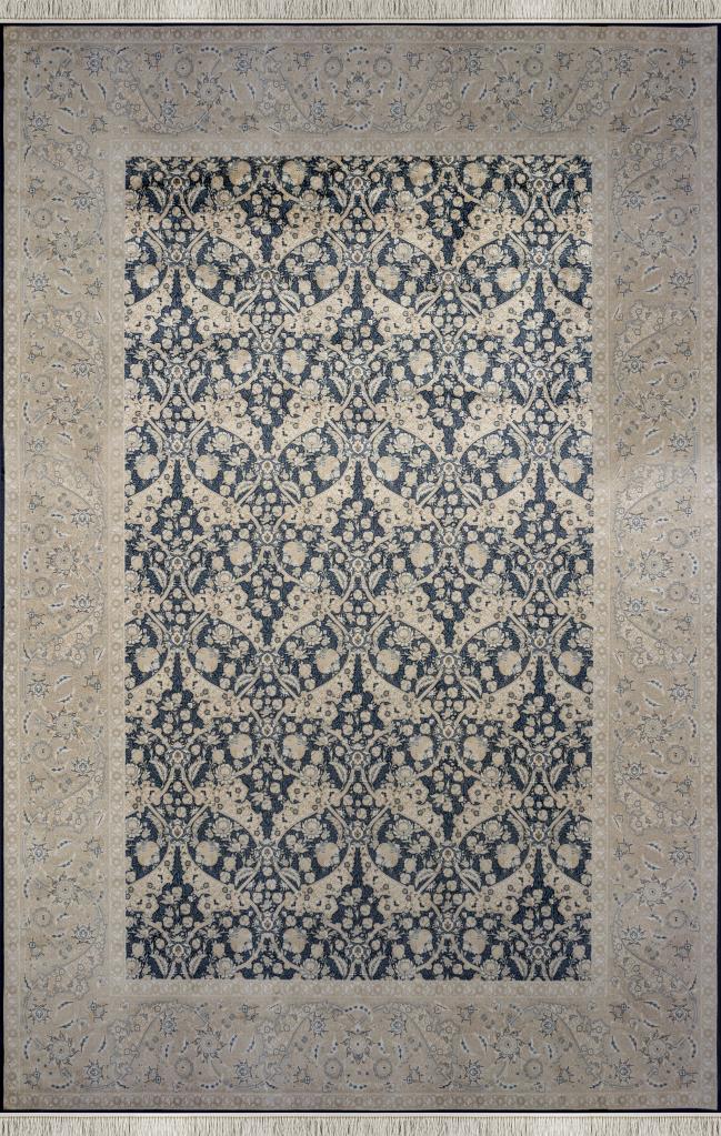 Vendome Palace 5461 Lacivert Krem - Makine Halısı