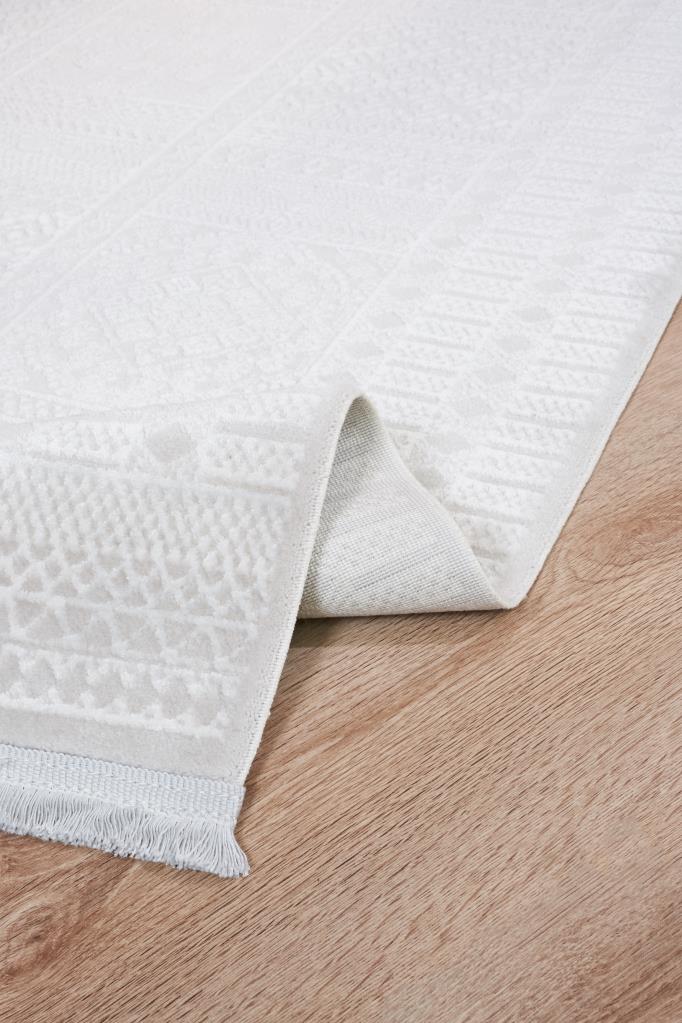 Vivaldi 9761 Beyaz - Makine Halısı