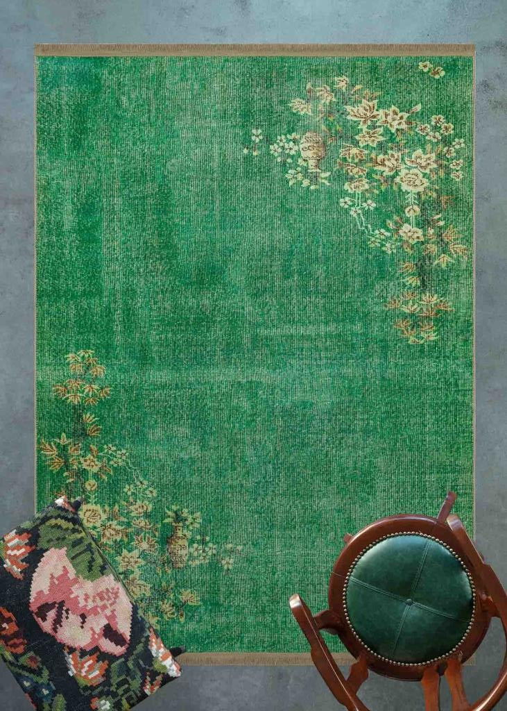 Apex Cornelia 9244 Green Decorative Carpet